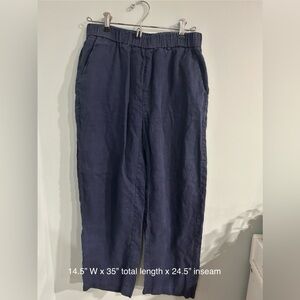 Quince women 's petite length friendly Blue slacks